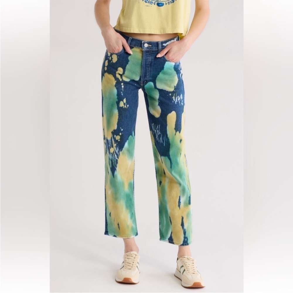 MOTHER SUPERIOR‎ The Thrasher flood jeans in lava lamp wash size 24
